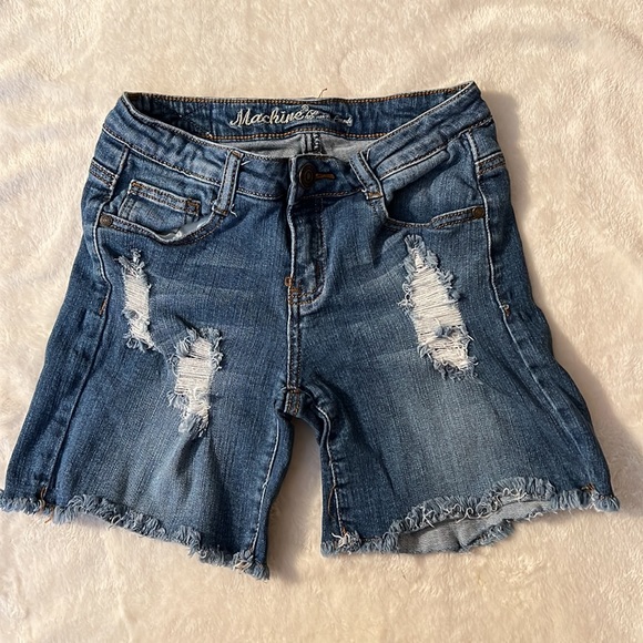 Machine Brand Women’s Denim Ripped Blue Jean Shorts Size Small - Picture 1 of 9